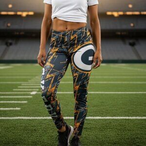 Green Bay Packers Athletic Leggings -  XL/XXL